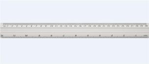 Opakowanie Linijka aluminiowa 30cm GRAND