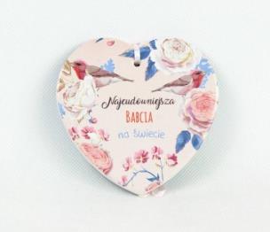 Okładka książki Magnes ceramiczny - Najcudowniejsza babcia.. (róż)