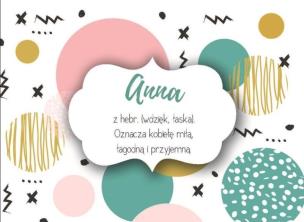 Opakowanie Magnes Imiona - Anna