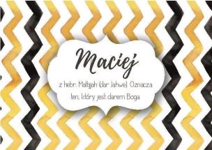 Opakowanie Magnes Imiona - Maciej