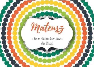 Opakowanie Magnes Imiona - Mateusz