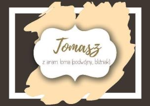 Opakowanie Magnes Imiona - Tomasz