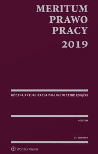 Okładka książki MERITUM Prawo pracy 2019