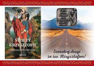 Okładka książki Modlitewnik. Święty Krzysztofie...+ plakietka