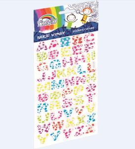 Opakowanie Naklejki wypukłe literki GR-NP134 FIORELLO