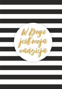 Opakowanie Notatnik B6 - W Bogu jest moja nadzieja