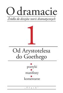 Okładka książki O dramacie Tom 1