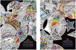 Okładka książki Papier artystyczny A4 8 arkuszy 190g/m2 + teczka mix