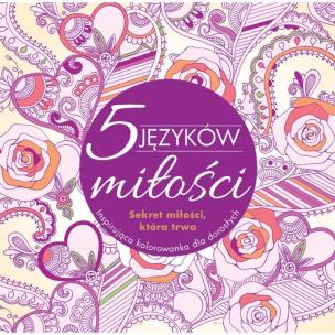 Okładka książki Pięć Języków Miłości - kolorowanka dla dorosłych