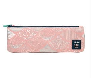 Opakowanie Piórnik płaski mini Silver 4 róż MILAN