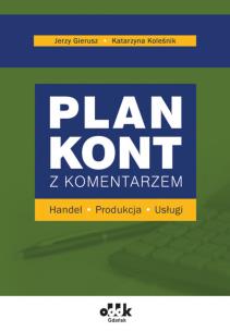 Okładka książki Plan kont z komentarzem handel produkcja usługi