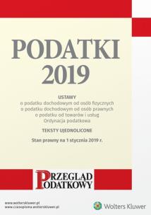 Okładka książki Podatki 2019