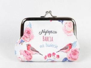 Okładka książki Portmonetka na monety - Najlepsza babcia...(róż)