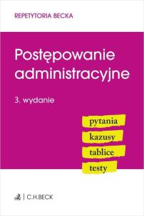 Okładka książki Postępowanie administracyjne Repetytoria w3