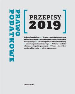 Okładka książki Prawo Podatkowe Przepisy 2019