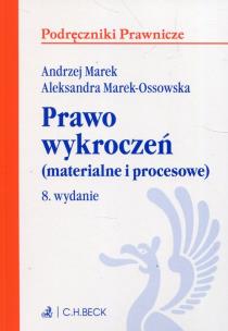 Okładka książki Prawo wykroczeń materialne i procesowe