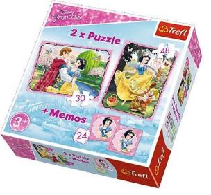 Opakowanie Puzzle 2w1+ memos - Zakochana Śnieżka TREFL