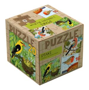 Okładka książki PUZZLE 3 W 1 PTAKI