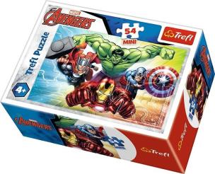 Opakowanie Puzzle 54 mini Bohaterowie The Avengers 1 TREFL