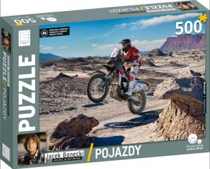 Okładka książki Puzzle Pojazdy - Motocykl Jacek Bonecki