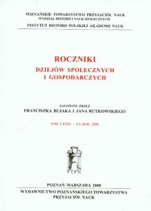 Opakowanie Roczniki dziejów społecznych i gospodarczych