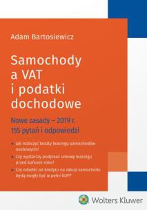 Okładka książki Samochody a VAT i podatki dochodowe