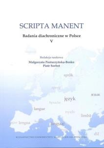 Okładka książki Scripta manent. Badania diachroniczne w Polsce V