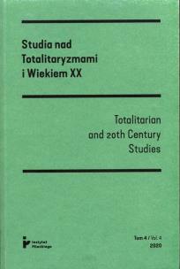 Okładka książki Studia nad Totalitaryzmami i Wiekiem XX Tom 1/ Vol. 1 2017