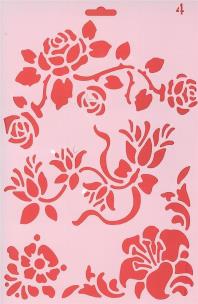 Opakowanie Szablon 04 rozkwitające kwiaty