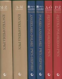 Opakowanie Sześciopak Encyklopedia 1-2 Słownik języka polskiego 1-2 Słownik angielsko-polski polsko-angielski 1-2