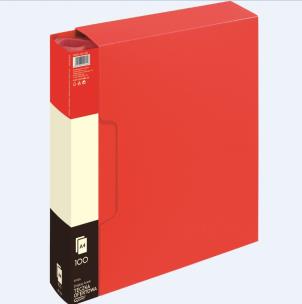 Opakowanie Teczka ofertowa 100 koszulek czerwona GRAND