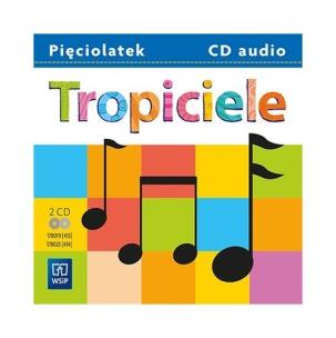 Opakowanie Tropiciele. CD audio. Komplet 2 płyt . Piosenki i akompaniamenty. Pięciolatek