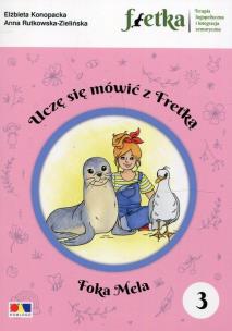 Okładka książki Uczę się mówić z Fretką 3 Foka Mela