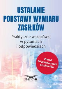 Okładka książki Ustalanie podstawy wymiaru zasiłków
