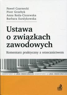 Okładka książki Ustawa o związkach zawodowych