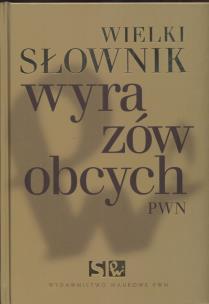 Opakowanie Wielki słownik wyrazów obcych PWN + płyta CD