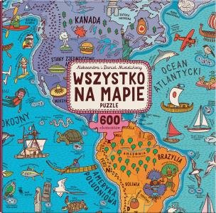 Okładka książki Wszystko na mapie Puzzle
