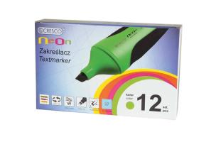 Opakowanie Zakreślacz neon zielony (12szt)
