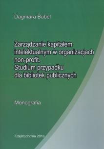 Okładka książki Zarzadzanie kapitałem intelektualnym w organizacjach non-profit