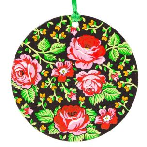 Opakowanie Zawieszka na choinkę - koło góralskie czarne