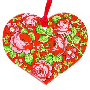 Opakowanie Zawieszka na choinkę - serce góralskie czerwone