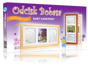Opakowanie Zestaw Odcisk Bobasa - Ramka z Glinką potrójna