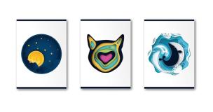 Opakowanie Zeszyt Abstract  A5/32K kratka (10szt) STRIGO