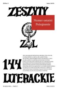 Opakowanie Zeszyty Literackie 144/4/2018