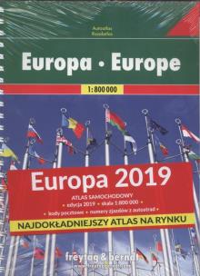 Okładka książki Atlas Europa 1:800 000 2019