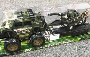 Opakowanie Auto wojskowe z lawetą + karabin