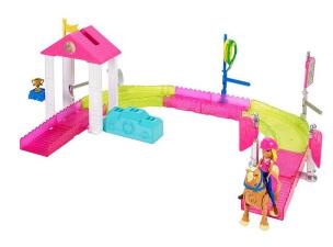 Opakowanie Barbie Wyścig kucyków zestaw + Lalka