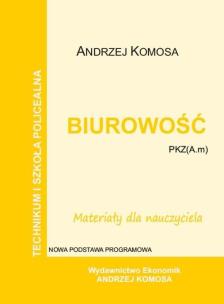 Okładka książki Biurowość - materiały dla nauczyciela EKONOMIK