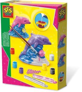 Opakowanie Delfin Odlew gipsowy z brokatem