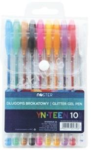 Opakowanie Długopis brokatowy 10 kolorów NOSTER